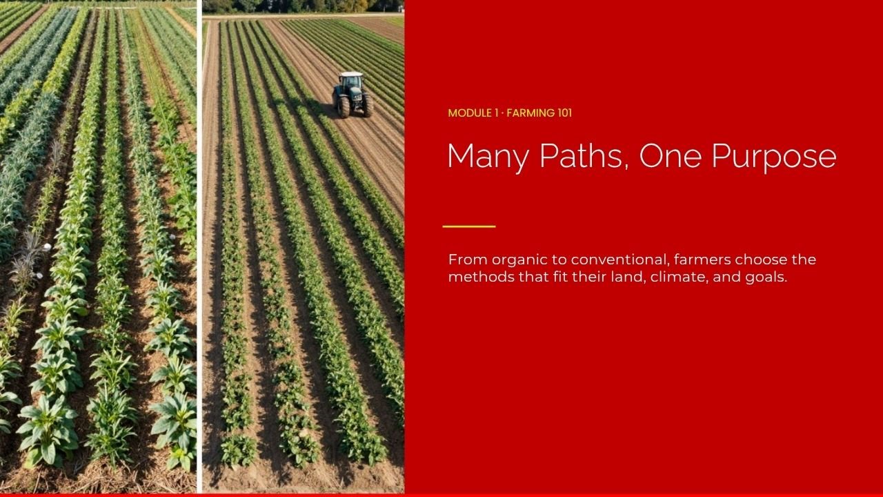 Topic 4 – The Many Forms of Farming